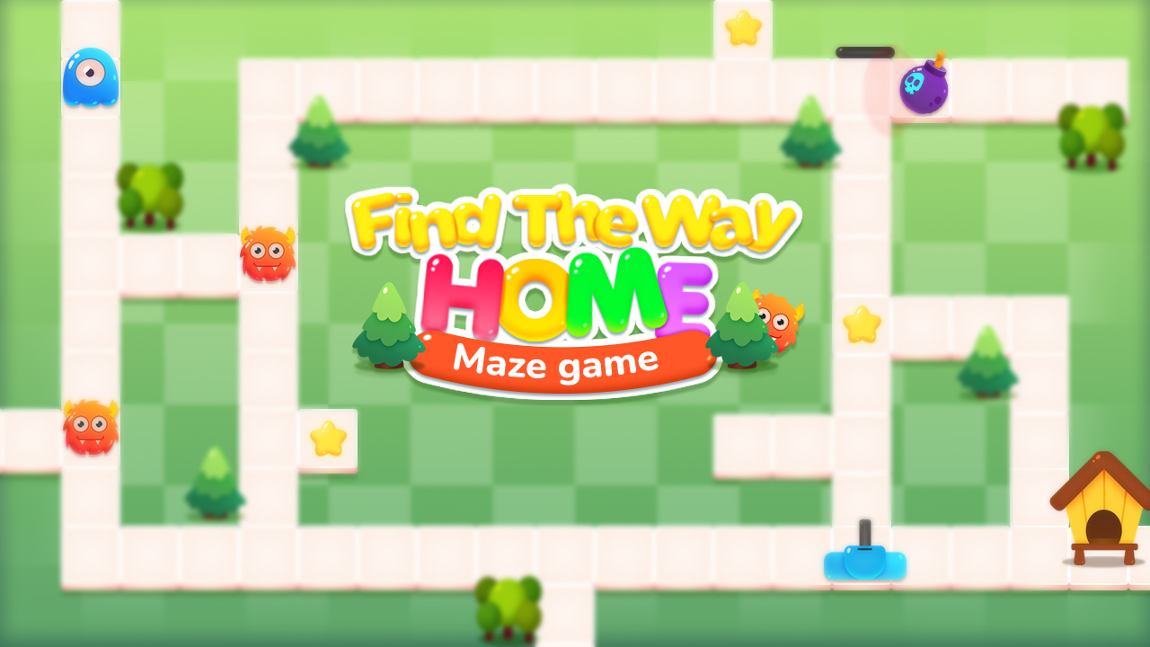 Imagen Find the Way Home Maze Game